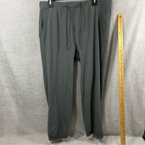 Peter Manning NYC Workout Jogger 34/36Wx 26L  Stretch Zip Ankle Gray